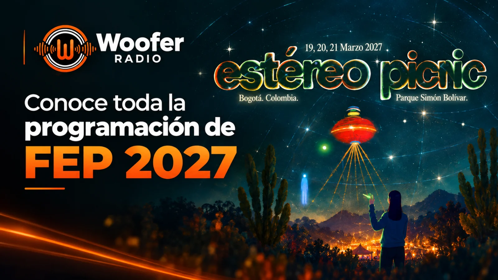 Estéreo Picnic 2027 revela su cartel: Travis Scott, Charli XCX y David Guetta lideran el line-up en Bogotá