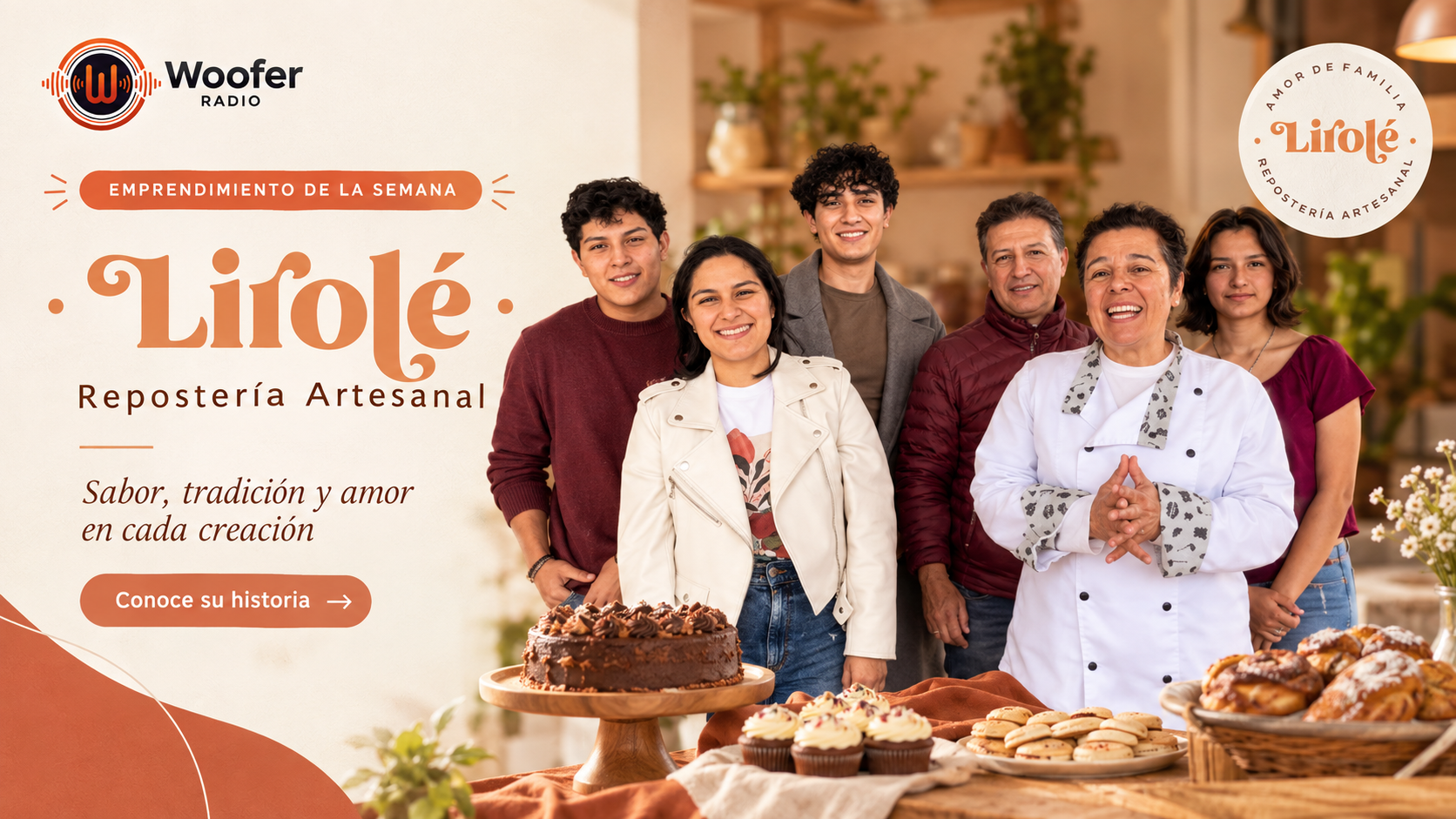 Emprendimiento Woofer: Lirolé Reposteria Artesanal