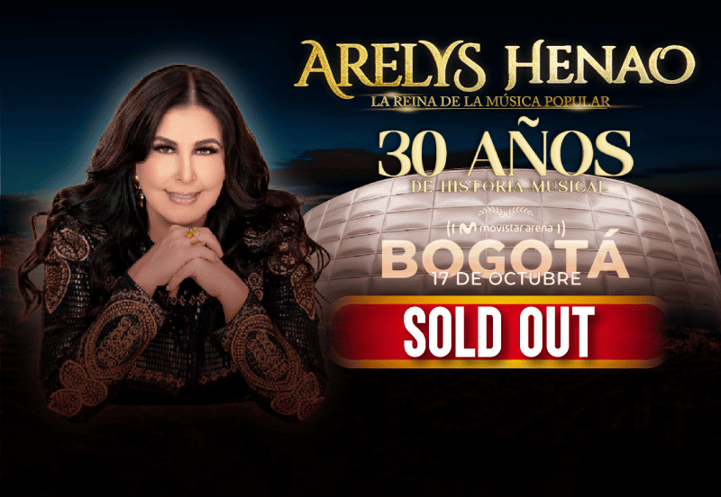 ¡Gracias Bogotá! ¡Arelys Henao hace historia y logra SOLD OUT en el Movistar Arena!